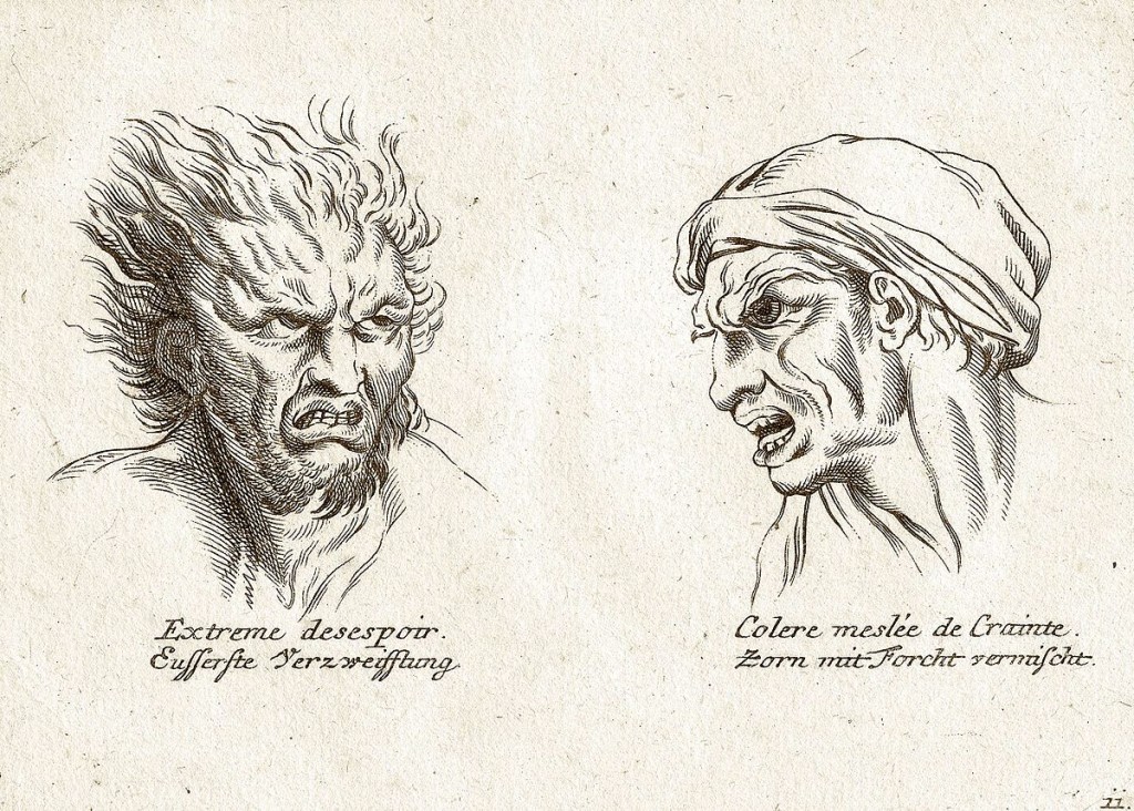 Illustration in a 19th-century book about physiognomy