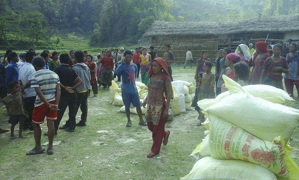 Organizing relief AYON Bijaya