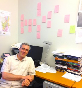 Cultural anthropologist Doug Rogers in his office at the Radcliffe Institute for Advanced Study at Harvard in the summer of 2013