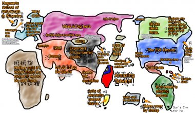 Taiwanese Map of the World