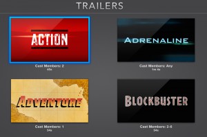 Should "academic" be added to the standard templates for trailers in iMovie?