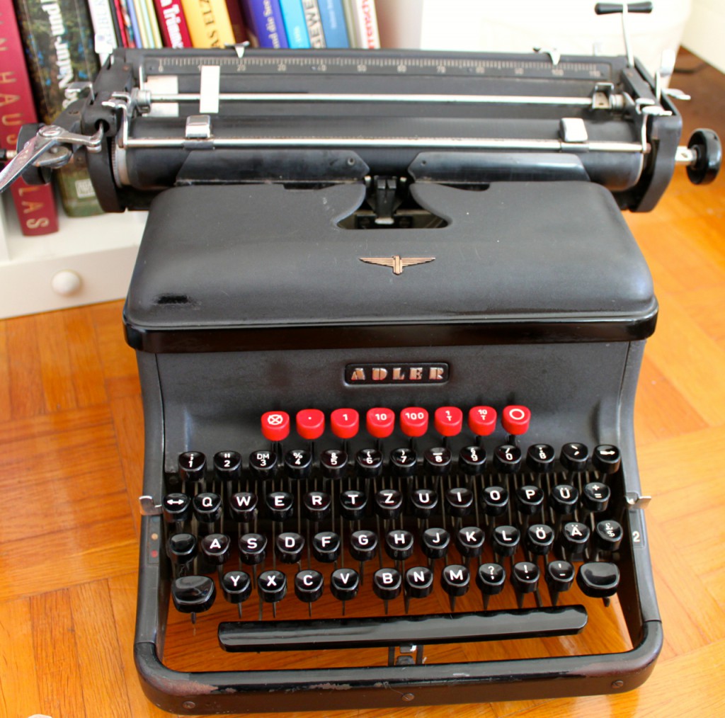 A vintage German business typewriter from the 1930s.